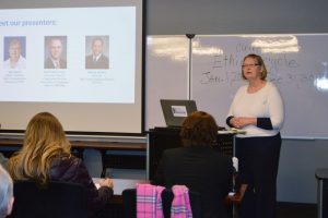 Amy Revis, District Engineer Idaho Transportation Department (ITD), talks transportation at BRR.