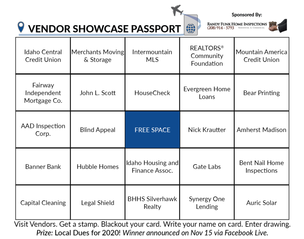 2019 Vendor Passport Card