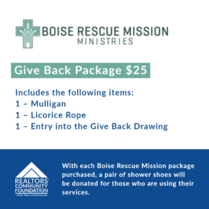 Boise Rescue Mission Give Back Package