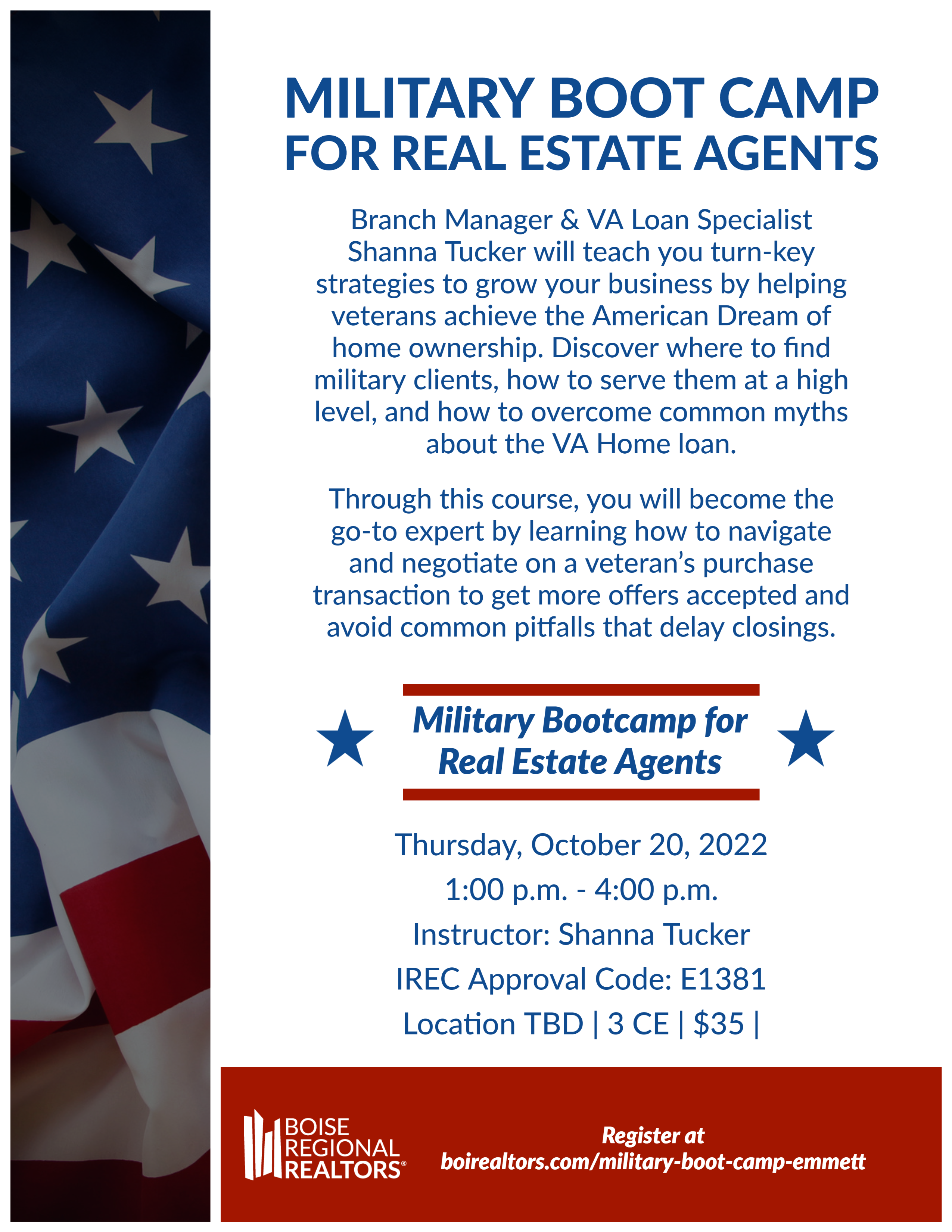 Military Boot Camp for Real Estate Agents - Emmett 10.20.22